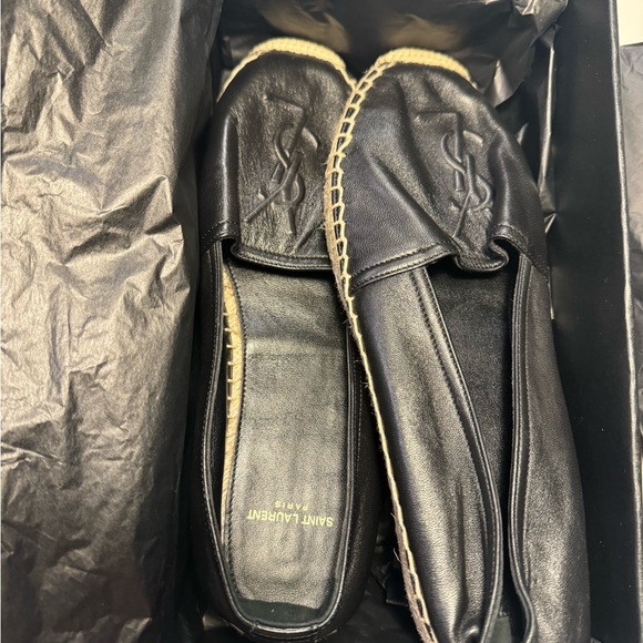Saint Laurent Monogram Embroidered Espadrilles - Picture 1 of 5